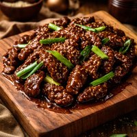 Quick Mongolian Beef with Green Onions