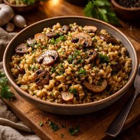 Quick Mushroom Barley Pilaf Ww