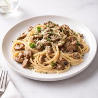 Quick Mushroom Cream Pasta