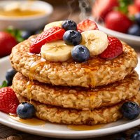 Quick Oatmeal Egg Pancake