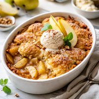 Quick Pear Cobbler