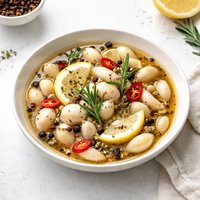 Quick Pickled Garlic with Mediterranean Flavors