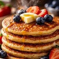 Quick Sourdough Pancakes