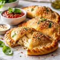 Quick to Fix Cheese Calzone
