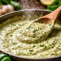 Quick Vegan Pesto Alfredo Sauce