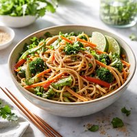 Quick Vegetarian Asian Noodles