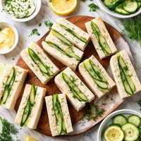 Quickie Cucumber Tea Sandwiches