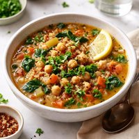 Quinoa and Chickpea Soup