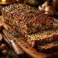 Quinoa Loaf with Mushrooms and Peas