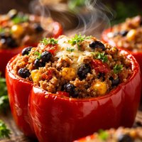 Quinoa or Rice Stuffed Peppers