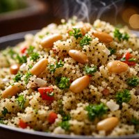 Quinoa Pilaf with Pine Nuts