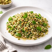 Quinoa with Pistachios Parsley and Mint