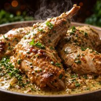 Rabbit in Mustard and Thyme Sauce As I Like It