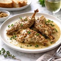 Rabbit with Mustard Sauce