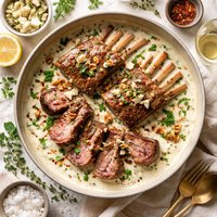 Rack of Lamb in Gorgonzola Sauce