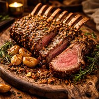 Rack of Lamb Provencale with Garlic Confit