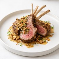 Rack of Lamb with Toasted Hazelnut Butter