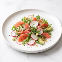 Radish and Pink Grapefruit Salad