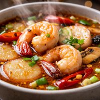 Radish Shrimp Hot Sour Soup Asian