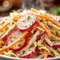 Radish Slaw with New York Deli Dressing