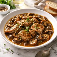 Ragout of Veal with Mushrooms Marsala