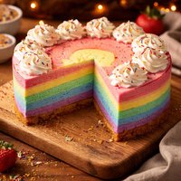 Rainbow Cheesecake