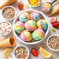 Rainbow Ice Cream