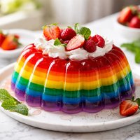 Rainbow Jell O