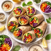 Rainbow Veggie Wraps