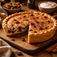 Raisin Sour Cream Pie