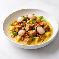Rambutan Pineapple and Tofu Curry
