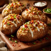 Ranch Chicken Stuffed Baked Potatoes Rsc