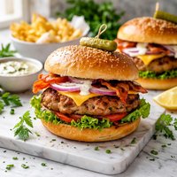 Ranch Style Pork Burgers