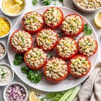 Ranch Tuna Stuffed Tomatoes