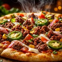 Ranchero Beef Pizza