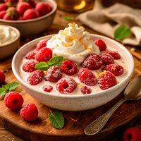 Raspberries Romanoff
