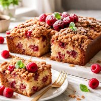 Raspberry and Brown Sugar Coffee Cake