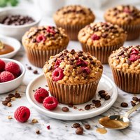 Raspberry and Coffee Muffins