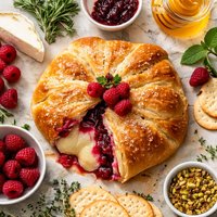 Raspberry Brie En Croute