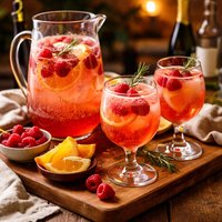 Raspberry Champagne Punch