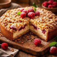 Raspberry Cheese Coffee Cake