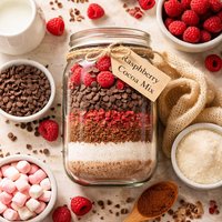 Raspberry Cocoa Mix in a Jar