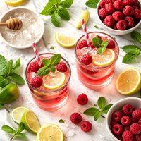 Raspberry Cooler Non Alcoholic Beverage