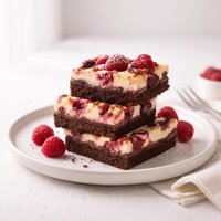 Raspberry Cream Cheese Brownies