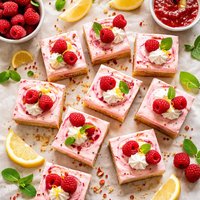 Raspberry Cream Squares