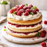 Raspberry Cream Torte