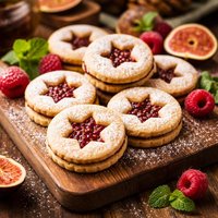 Raspberry Fig Linzer Cookies Diabetic