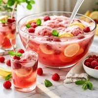 Raspberry Float Punch