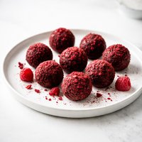 Raspberry Fudge Balls