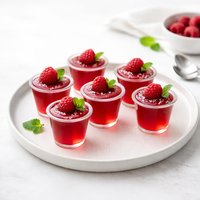 Raspberry Jello Shots